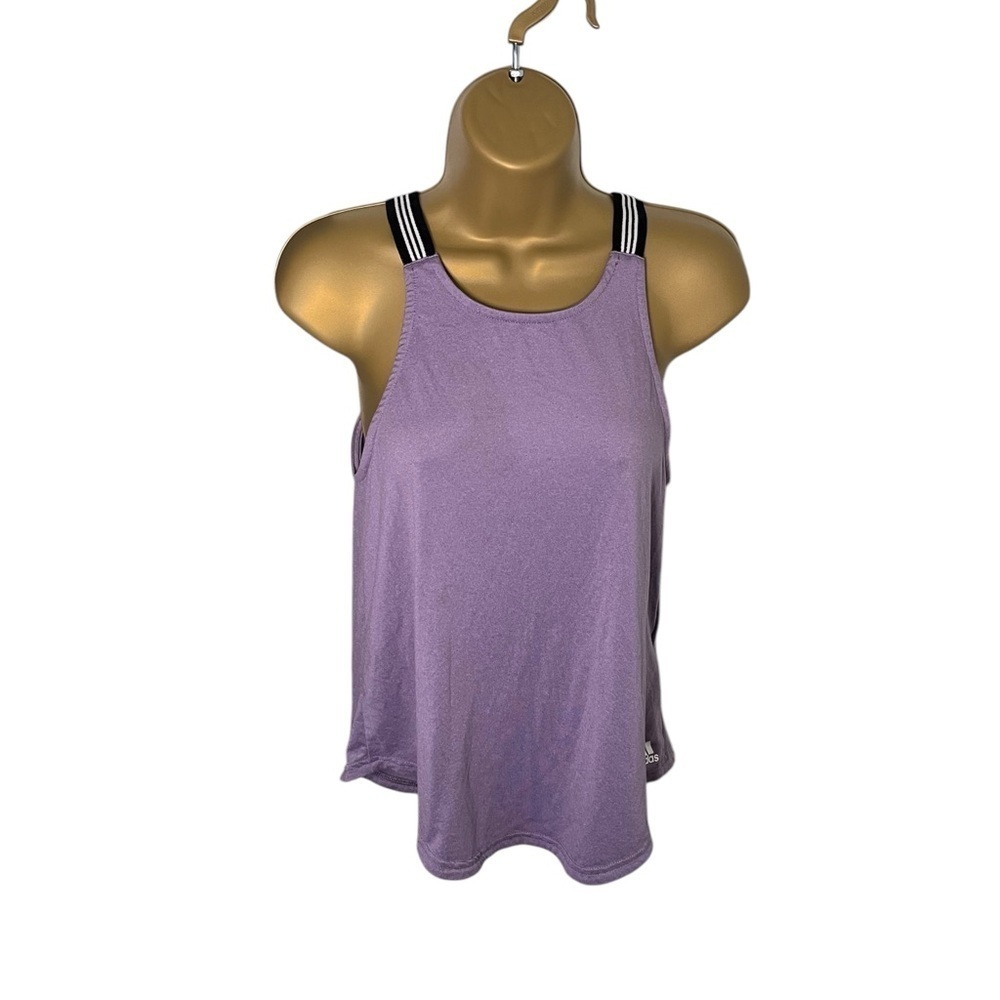 Adidas Women’s Training 3-Stripe Tank Top Lavender XS